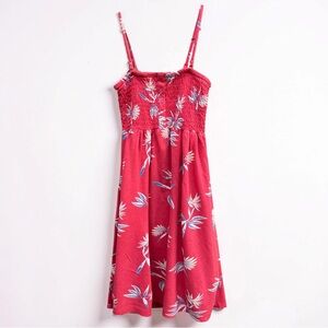 Girls Roxy Floral Smocked Sundress – Spaghetti Strap Summer Beach Dress